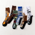 thumbnail image 3 of Medias de la película Star Wars Master Yoda R2-D2 calcetines de Cosplay Wookiee Caballero Jedi novedad calcetines de mujer para hombre primavera Otoño Invierno, 3 of 4