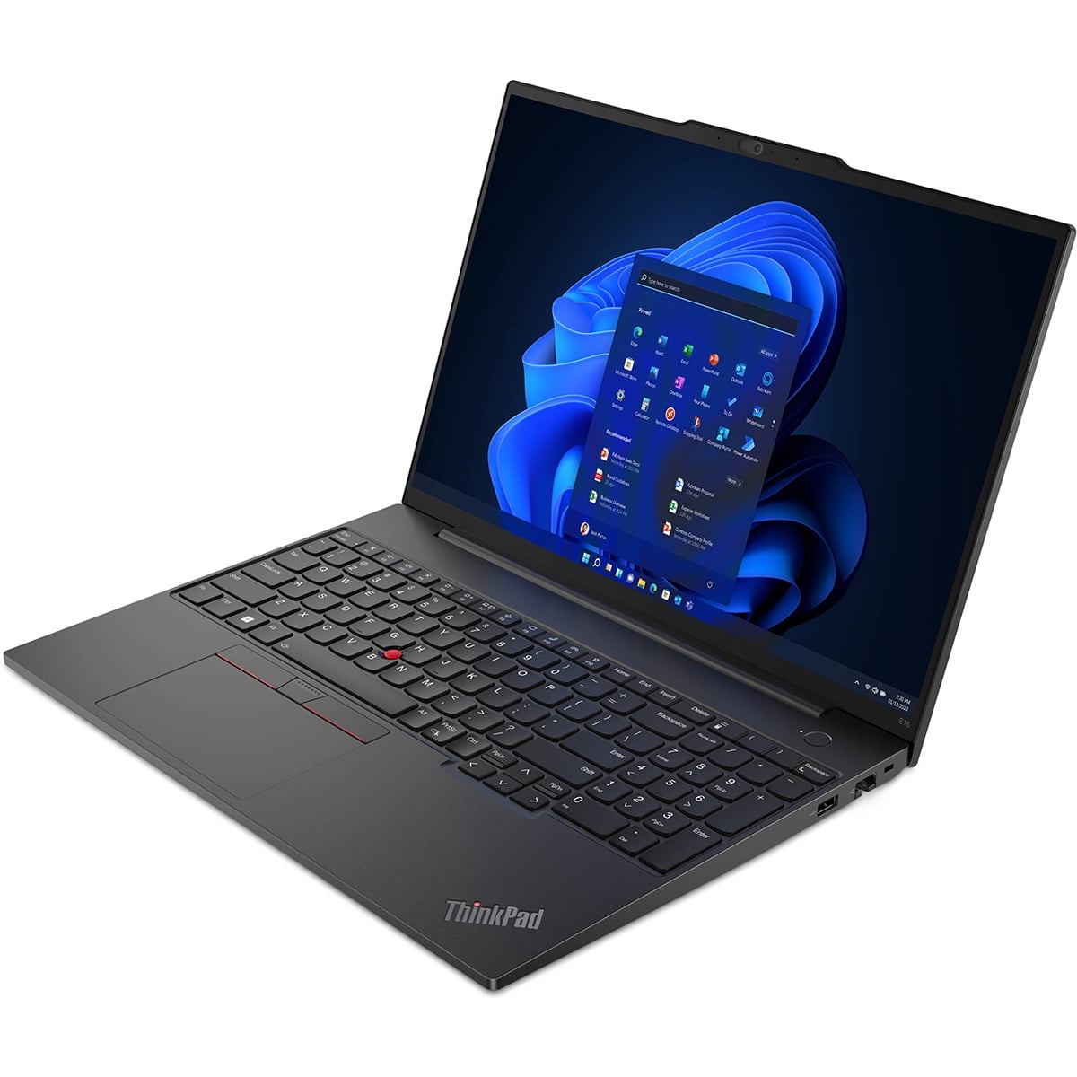 Lenovo ThinkPad E16 Gen 1 16" WUXGA Touchscreen Laptop, Intel Core i7-1355U 1.7GHz, 16GB RAM, 512GB SSD, Windows 11 Pro, Graphite Black