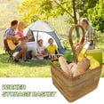 thumbnail image 4 of Rattan Hanging Basket Multifunctional Wicker Storage Rack Box, 4 of 9