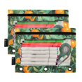 thumbnail image 5 of FORMRS 2 Pack Pencil Pouch for 3 Ring Binder with Clear Window Zipper Case, Orange Tree Pattern, 5 of 6