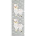 thumbnail image 3 of Unique Loom Whimsy Kids Collection Area Rug - Llama (2' 2" x 6' Runner Gray/Ivory) Perfect For Kids Bed Room/Nursery Room/Living Room/Class Room/Play Room, 3 of 5