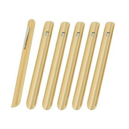 New Restaurant Table Crumbers W Pocket Clip Gold Finish Aluminum Waiter Waitress Table Crumber Set Of 6