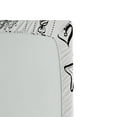 thumbnail image 2 of Ambesonne Christmas Fitted Sheet, Tree Reindeer Santa, Queen Size, Black and White, 2 of 2