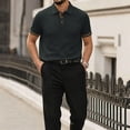 thumbnail image 2 of Polo Shirts for Men Quick Dry Moisture Wicking Short Sleeve Collared Shirts Stretch Lightweight Polo Shirt, 2 of 6