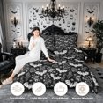 thumbnail image 4 of Erosebridal Line Bats King Size Comforter Sets 3pcs,Dark Botanical Comforters King Size,Black White,Reversible,1 Comforter and 2 Pillowcases, 4 of 6