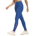 thumbnail image 1 of Gibobby Pantalones de yoga Pantalones de yoga con burbujas para ejercicio de levantamiento de cadera transpirable con panel de malla para mujer(Azul， S), 1 of 5