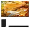 LG 75QNED90UPA 75" QNED MiniLED 4K Smart NanoCell TV with an LG SP8YA 3.1.2CH Sound Bar and Subwoofer with Dolby Atmos (2021)