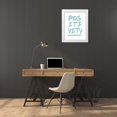 thumbnail image 3 of Brown, Victoria 12x14 White Modern Wood Framed Museum Art Print Titled - Positivity, 3 of 4