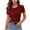 Wine, variant on LIaqionyy Women's Crew Neck Short Sleeve Tees Shirts Slim Basic Tee Trendy Clothes Casual Cute Tops Outfits