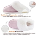 thumbnail image 4 of Women's Slipper Memory Foam Fluffy Soft Warm Slip On House Slippers,Anti-Skid Cozy Plush for Indoor Outdoor, 4 of 7