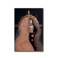 thumbnail image 1 of Impresión de póster de diosa Celestial, pintura de lienzo de bruja de estética oscura, Art Nouveau, Luna y estrellas, decoración de pared para sala de estar, 1 of 4