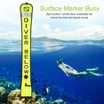 thumbnail image 2 of Boya marcadora de señal de superficie Oso de Fresa para buceo inflable alta visibilidad Verde fluorescente 1,2 m, 2 of 10