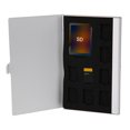 thumbnail image 2 of Peggybuy Boîte de Rangement pour Cartes Micro SD Monolayer Aluminium 1SD+ 8TF, 2 of 6