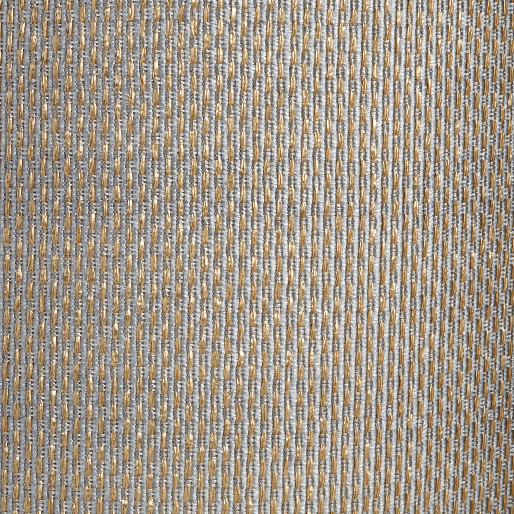 Springcrest Gray and Gold Plastic Weave Medium Drum Lamp Shade 15" Top x 15" Bottom x 11" High (Spider) Replacement with Harp and Finial