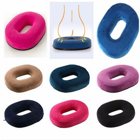 Memory Foam Pain Relief Donut Ring Cushion Back Tailbone Pain Support Seat Pad Sponge Pillow for Home Office Car (Best Back Pillow For Office Chair)