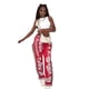 thumbnail image 2 of Pantalones de terciopelo con borlas y estampado de colores de moda casual de otoño e invierno para mujer de Europa y Estados Unidos, 2 of 5