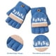 thumbnail image 3 of Guantes convertibles con parte superior abatible y estampado de números para niños, guantes de punto cálidos sin dedos para niños y niñas de 3 a 8 años, 3 of 5