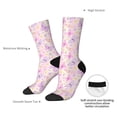 thumbnail image 4 of Cauagu colorful Butterflies Print Crew Socks for Women and Men,Adult Athletic Running Socks 1-Pair Sports Socks Work Gear Socks with Moisture Wicking, 4 of 6