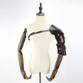 thumbnail image 3 of Medieval Steampunk Spaulder Roman Gladiator Shoulder Armor Vintage Leather Pauldrons Cosplay Warrior Larp Costume For Men, 3 of 5