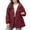 Wine, variant on Diufon Women's Raincoats Plus Size Waterproof Rain Jackets with Hood Lightweight Windbreaker Outdoor Trench Coat