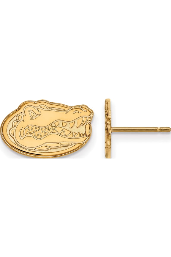 Ss/Gold Plated Sterling Silver With Gp Logoart University Of Florida Xs Post Earrings (9 X 14) Made In United States gp008ufl