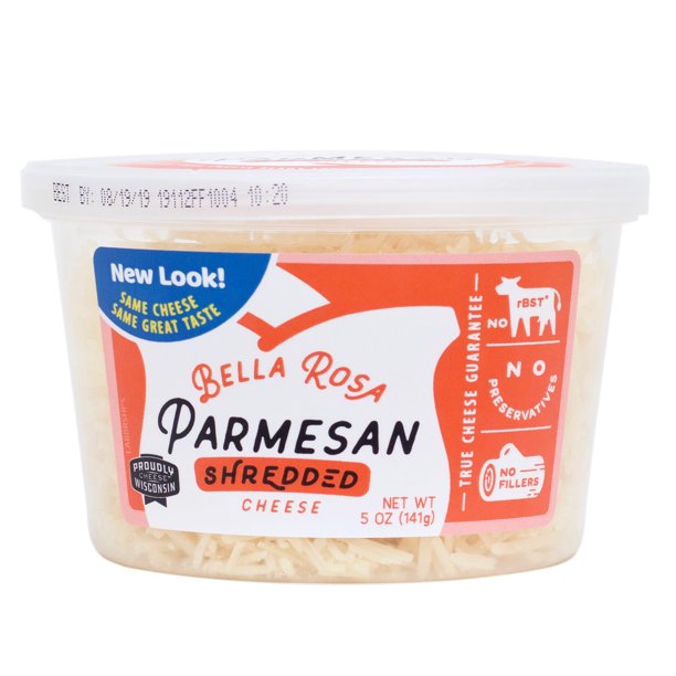 Bella Rosa Shredded Parmesan, 5oz