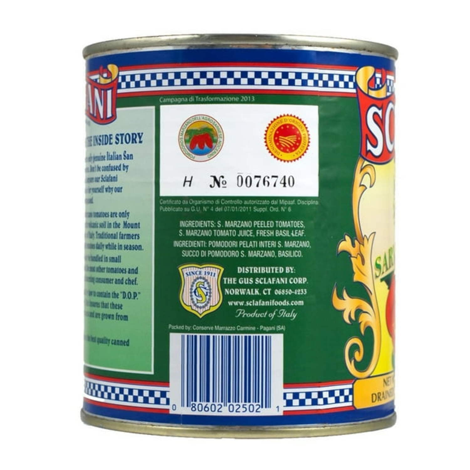 Sclafani San Marzano Tomatoes, DOP, 28 oz 4 PACK