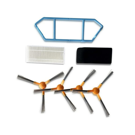 SereneLife Robot Vacuum Cleaner Replacement Parts - Side Sweepers, Air Filter, Sponge Filter, Dust Box Filter for Smart Robot Vacuum Cleaner