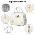 thumbnail image 4 of Insulated Lunch Bag for Women, Floral Print Oxford Fabric Lunch Box, Leakproof Thermal Cooler Tote for Work, School & Picnic, Daisy Floral Print, 4 of 5