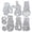 Silver1, variant on TIELUTT 2026 Clear Stamp and Metal Cutting Die for Easter and Valentine's Day DIY Craft Table Craft Storage Containers Stationery Pens Cute Craft Organizers and Storage Crafts for Kids Ages 4-8 Boys