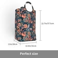 thumbnail image 3 of XMXT Large Collapsible Laundry Hamper, Paisley Flower Print Laundry Basket with Aluminum Handle, 50L Multicolor, 3 of 7