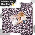 thumbnail image 4 of Pink and Black Of Leopard Print Toddler Nap Mats for Kids Preschool,Sleeping Mat Bag or Kids,Toddler Sleeping Bag,Toddler Nap Mat or Daycare, 4 of 6