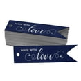 thumbnail image 1 of Inkdotpot Real Silver Foil Made With Love Text Tags Favor Hang Paper Tags 50 Pieces, 1 of 6