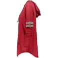 thumbnail image 4 of Holloway Sportswear S Womens Hooded Low Key Pullover Vintage Scarlet/Vintage Grey 229390, 4 of 4