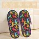 thumbnail image 2 of Balery Colorful Cats Pantuflas de Casa de Felpa Silenciosas con Diseño Estampado, Zapatillas Cómodas Antideslizantes de Algodón para Interior-Large, 2 of 8