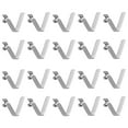 thumbnail image 1 of Unique Bargains 20pcs Single Button Kayak Paddle Snap Spring Clip 26mmx4.8mm V Shaped Hollow Lift Telescopic Locking Pole Clips, 1 of 5