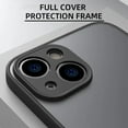 thumbnail image 4 of Shockproof Armor Matte Case For iPhone 13 11 12 14 Pro Max Mini X XS XR 7 8 Plus Luxury Silicone Bumper Clear Hard PC Cover Capa, 4 of 5