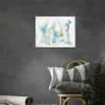thumbnail image 2 of Bathroom Floral Wall Art Flower Seashell Bathroom Wall Decor Farmhouse Watercolour Flower Pictures Country Bathroom Canvas Painting Framed Artwork for Bathroom Kitchen Bedroom Living Room 16"x12", 2 of 6