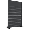 thumbnail image 1 of Outsunny Outdoor Privacy Screen, HDPE Decorative Screen Panel, Black, 1 of 10