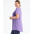 thumbnail image 3 of JMS by Hanes Women's Plus Size Slub Crochet Trim Tunic, 3 of 5