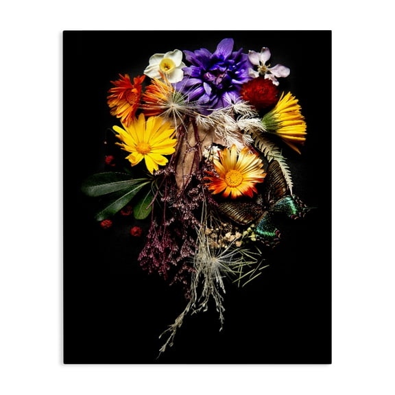 Stupell Industries Glam Butterfly Adorned Arrangement Canvas Art, 16 x 20, by Carl Kravats