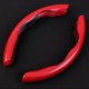 thumbnail image 3 of Carbon Fiber Steering Wheel Cover, Ultra Thin, Wear-Resistant, Universal, Fits Most Cars, Red, 3 of 4