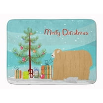 Carolines Treasures BB9338RUG Lincoln Longwool Sheep Christmas Machine Washable Memory Foam Mat Teal 19 X 27" multicolor