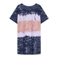 thumbnail image 4 of QUINDOS Dresses for Women 2025 Short Sleeve Sundress Casual Crew Neck Plus Size Dresses Summer Tie Dye Loose Knee Length Mini Womens Dresses, 4 of 6