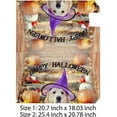 thumbnail image 3 of Coolnut Magnetic Mailbox Cover, Halloween Golden Retriever Dog Playing Post Mail Box Cover Mail Wraps Cover, Standard Size 20.7" L x 18" W, 3 of 5