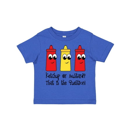 

Inktastic Funny Ketchup or Mustard Gift Toddler Boy or Toddler Girl T-Shirt