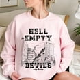 thumbnail image 6 of Unisex Light Pink Modern Athletic-Inspired Aaron Warner Hell Is Empty Crew Neck Sweatshirt, 6 of 6