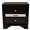Black, variant on Full extension drawers for quick access / Bedroom organization solution / Solid acacia wood nightstand