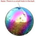 thumbnail image 2 of USHome Rainbow Home Garden Gazing Globe Mirror Balls, Polished Stainless Steel Shiny Sphere, Ideal As a Housewarming Gift (12 Inch), 2 of 2