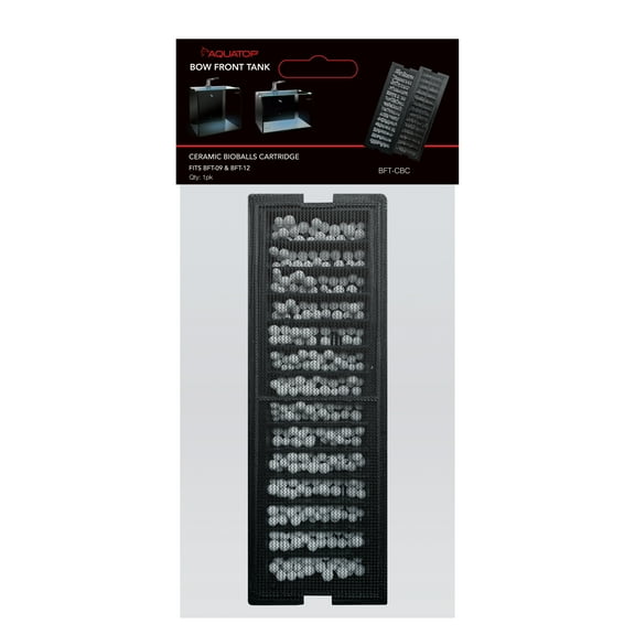 AQUATOP Ceramic Bioballs Cartridge for BFT Bow Front Tank 1 Pack BFT-CBC